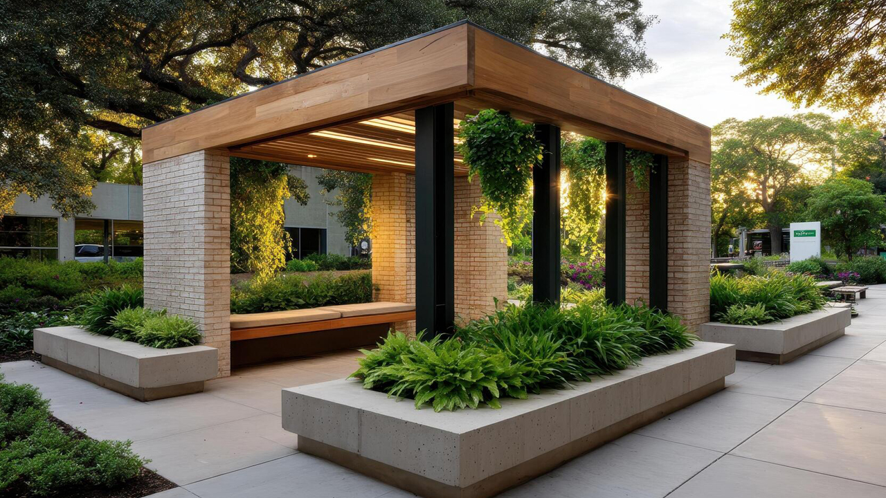 آلاچیق و سایه‌بان شهری